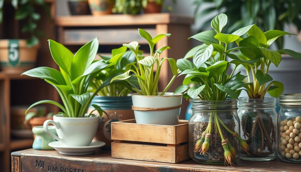 - Reaproveitamento de Vasos: Ideias Criativas para Usar com Plantas de Pouca Luz
