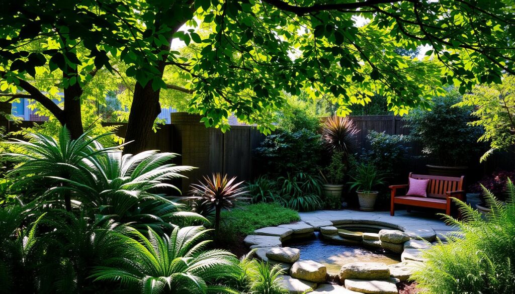 efeito relaxante das plantas de sombra